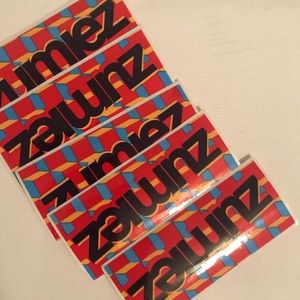 Lot of 5 Vintage Y2K Zumiez Vinyl Stickers